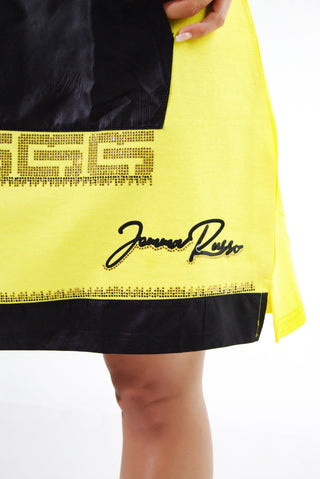 Miriam Hood Dress Yellow