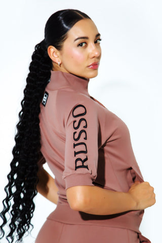 Foxy Short Sleeve  Mauve Coffee