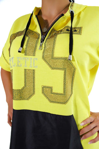 Miriam Hood Dress Yellow