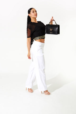 BIANCA WHITE LINEN PANTS