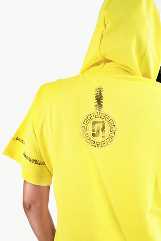 Miriam Hood Dress Yellow