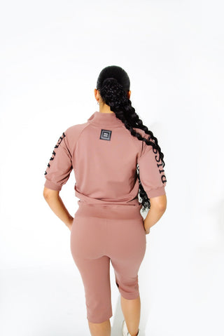 Foxy Short Sleeve  Mauve Coffee