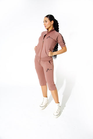 Foxy Short Sleeve  Mauve Coffee