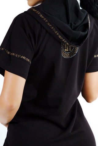 Miriam Hood Dress Black