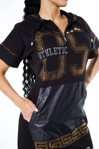 Miriam Hood Dress Black