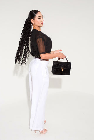 BIANCA WHITE LINEN PANTS