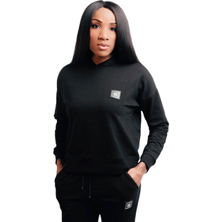 EDGY CHIC COTTON HOODIE & JOGGER MATCHING SET