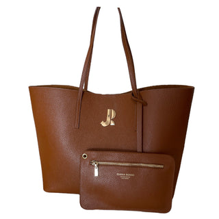 JEMMA’S CHIC-CARRYALL LEATHER TOTE