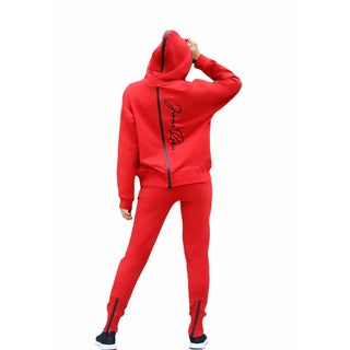 EDGY CHIC COTTON HOODIE & JOGGER MATCHING SET