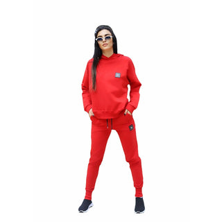 EDGY CHIC COTTON HOODIE & JOGGER MATCHING SET