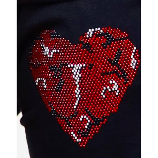 SWEETHEART EMBELLISHED SWEATSHIRT & JOGGER SET