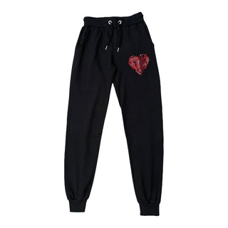 SWEETHEART EMBELLISHED SWEATSHIRT & JOGGER SET