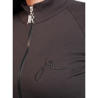 FOXY ELEGANCE COTTON FULL-ZIP JACKET & JOGGER SET