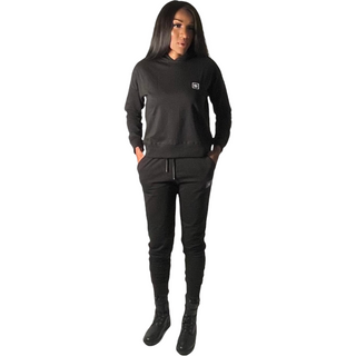 EDGY CHIC COTTON HOODIE & JOGGER MATCHING SET
