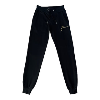 Foxy Elegance Cotton Full-Zip Jacket & Jogging Pants Gold