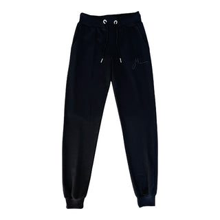 Foxy Elegance Cotton Full-Zip Jacket & Jogging Pants Black